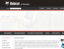Tablet Screenshot of bobcatofmandan.com